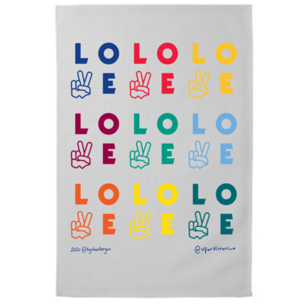 V for Love - Tea Towel Thumbnail