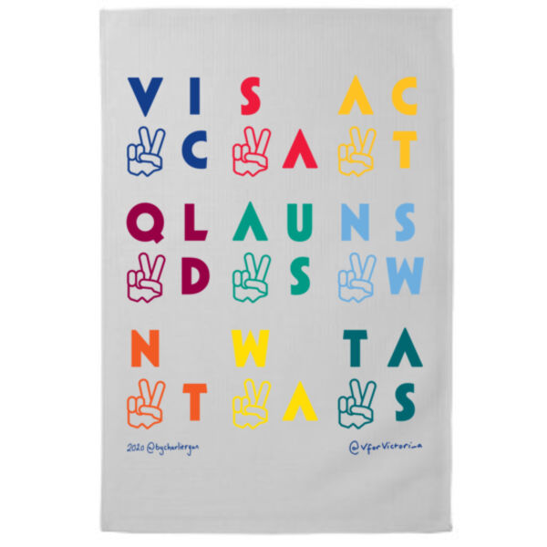 V for Friendship - Tea Towel Thumbnail